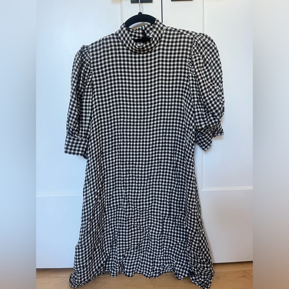 Ganni XS (32) gingham dress - Picture 1 of 5